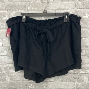 Isabel Maternity Linen Blend Shorts